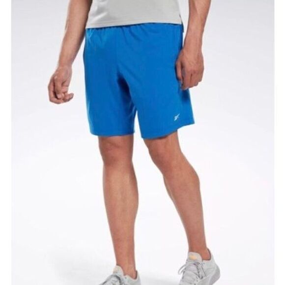 REEBOK - NWT - M Sz Medium Speedwick Active Shorts in Victor Blue. POCKETS! - Picture 15 of 16